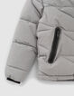 Pufferjas ice blue met ritszakken jongens-4
