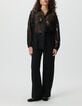Camisa manga larga negra oversize encaje mujer-2