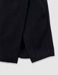 Jupe-short noire lainage fille-6