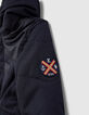 Parka navy à capuche garnissage recyclé bébé garçon -6