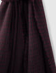 Men’s dark purple houndstooth scarf-3