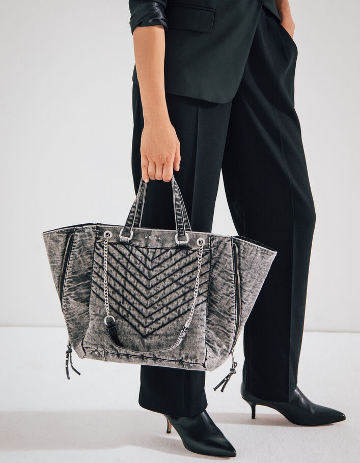 Shopper DE 1440 DENIM visgraatdoorstikking dames-7