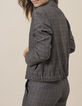 Veste courte fauve à motif prince-de-galles I.Code-3