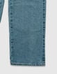 Straight blue jeans for girl-4