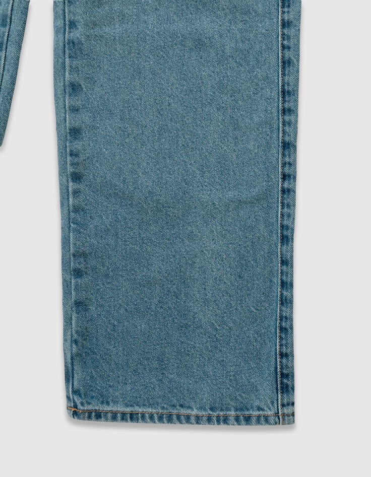Straight blue jeans for girl-4