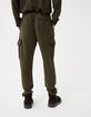 Men&rsquo;s light khaki flowing COMBAT trousers-3