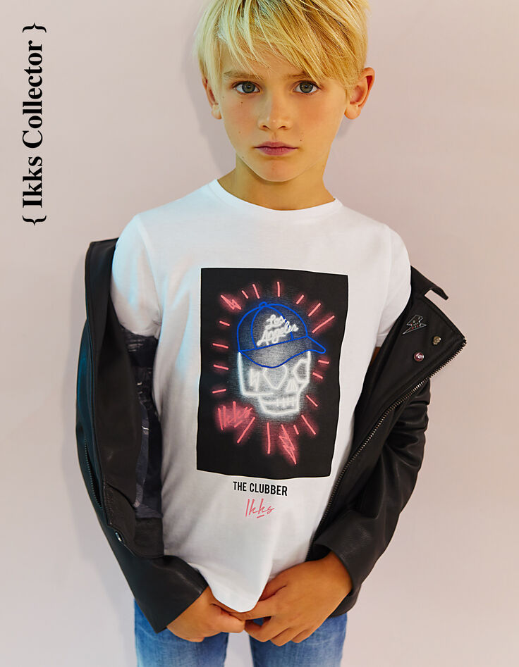 Tee-shirt Collector blanc The Clubber garçon -1 Tee-shirt Collector blanc The Clubber garçon -1