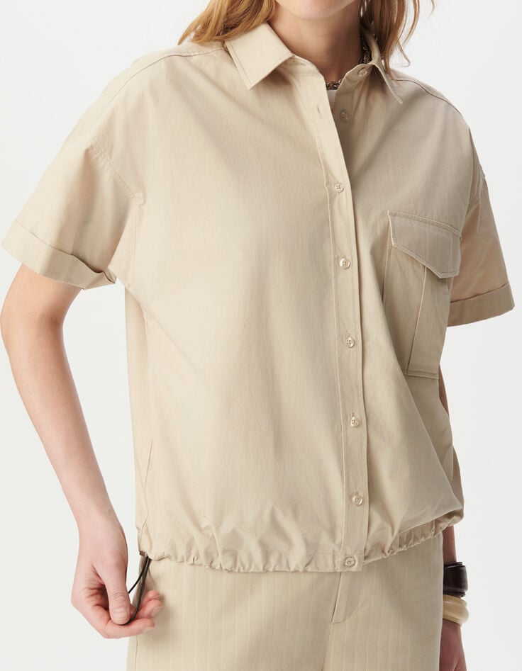 Beiges Oversize-Damen-Langarmhemd-4 Beiges Oversize-Damen-Langarmhemd-4