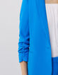 Pantalon de costume droit bleu Femme-3