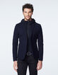 Veste marine avec parmenture à capuche WATER REPELLENT Homme-3