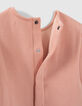 Set roze sweatjurk en grijze legging babymeisjes-5