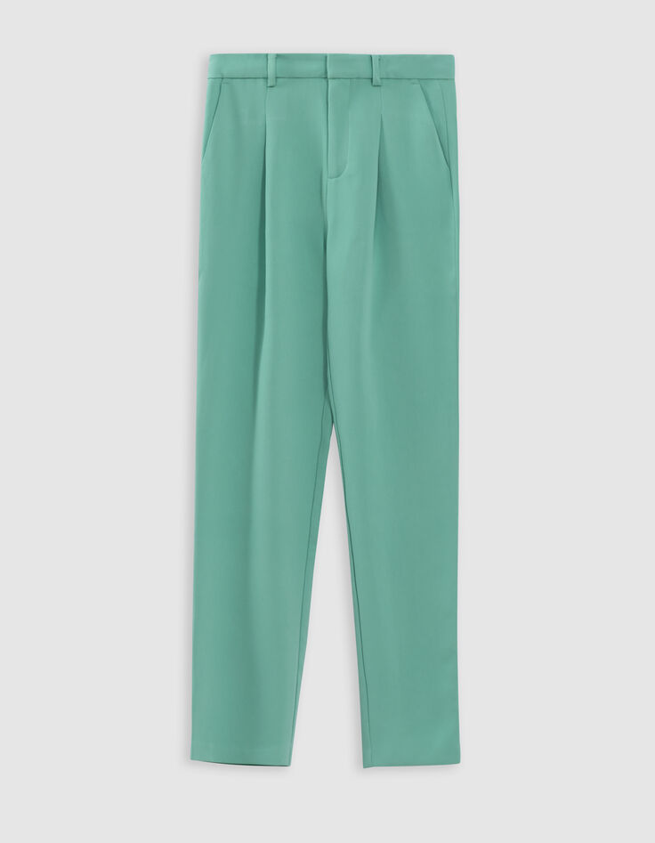 Gr&uuml;ne Anzughose aus recyceltem Polyester f&uuml;r Damen-6