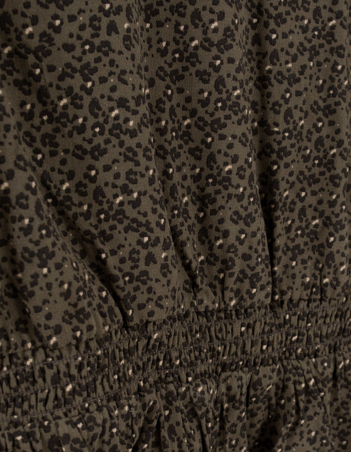 Blouse kaki LENZING™ ECOVERO™ imprimé léopard fille-6