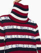 Girls' striped sweater-4