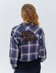 Camisa granate cuadros mujer-3