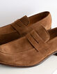 Mocassins vison en cuir velours Homme-5