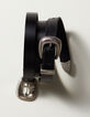 Ceinture robe noire cuir double boucle Femme-4