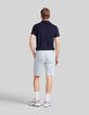 Bermuda chino TAPERED ciel Homme-8