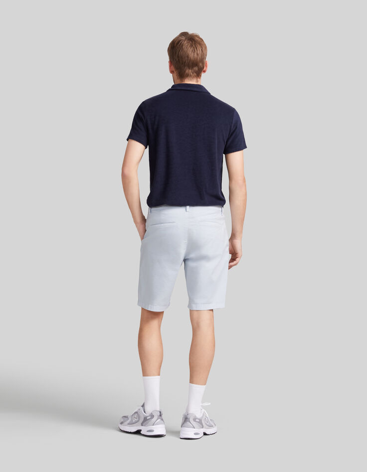 Bermuda chino TAPERED ciel Homme-8