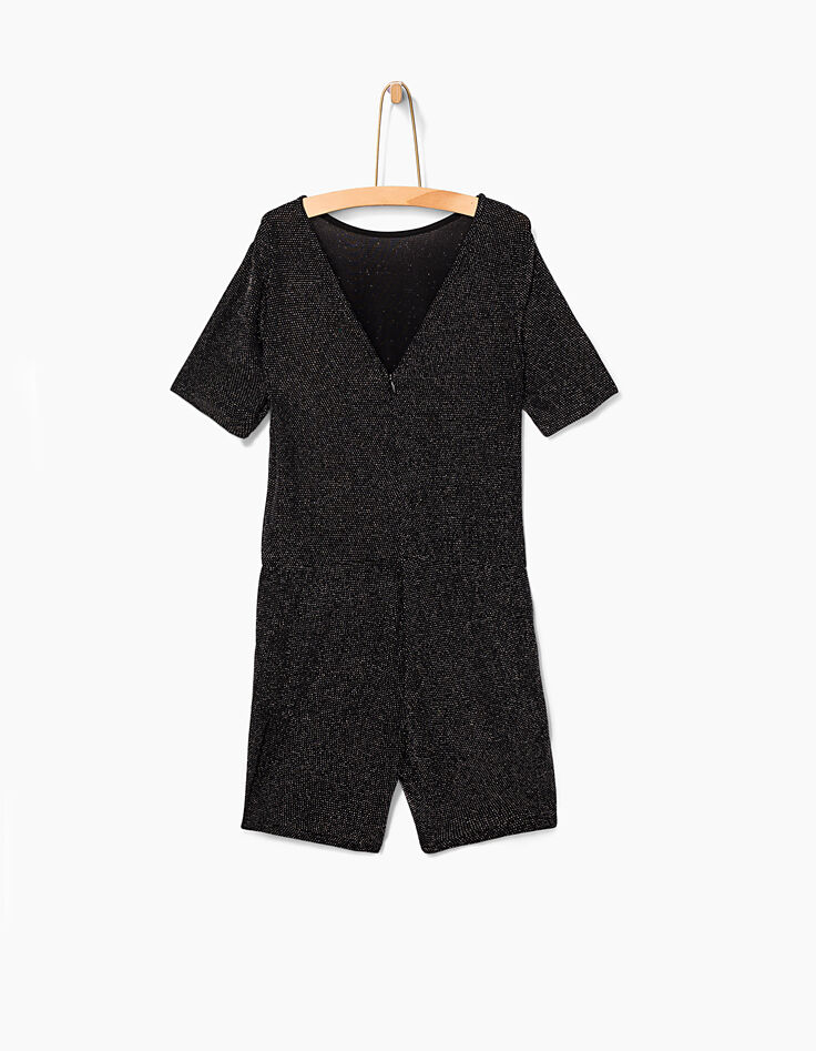 Girls' black playsuit-3 Girls' black playsuit-3