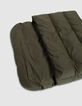 Pochette ordinateur kaki nylon matelassé Femme-2