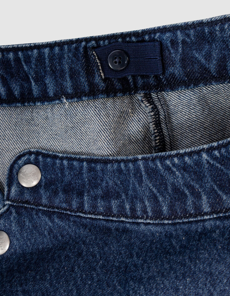 Jupe en jean bleu boutons pressions esprit pont fille-7