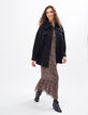 Robe longue noire imprimé cachemire bohème I.Code-5
