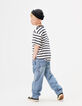 Blaue Jungen-Baggy-Jungenjeans mit Zimmermannstasche-2
