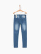 Girls' embroidery skinny jeans-3
