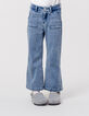Blaue LARGE-Mädchenjeans mit Schalgürtel-1