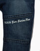Jean blue vintage esprit motard bébé garçon -5