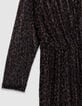 Black lurex knit dress Woman-3