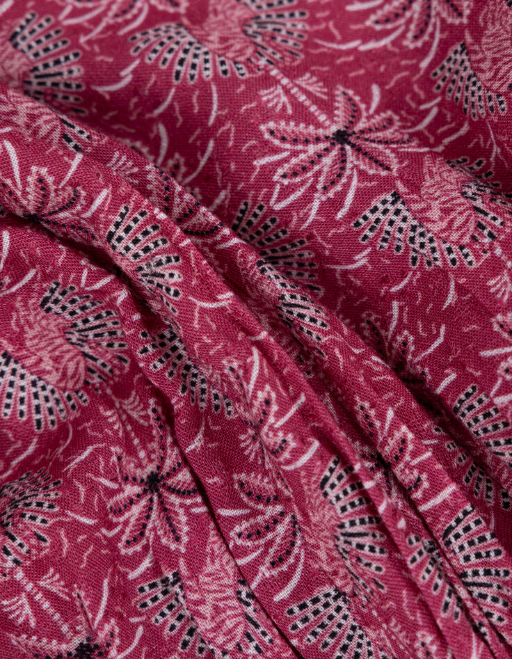 Roze jurk palmprint babymeisjes-6