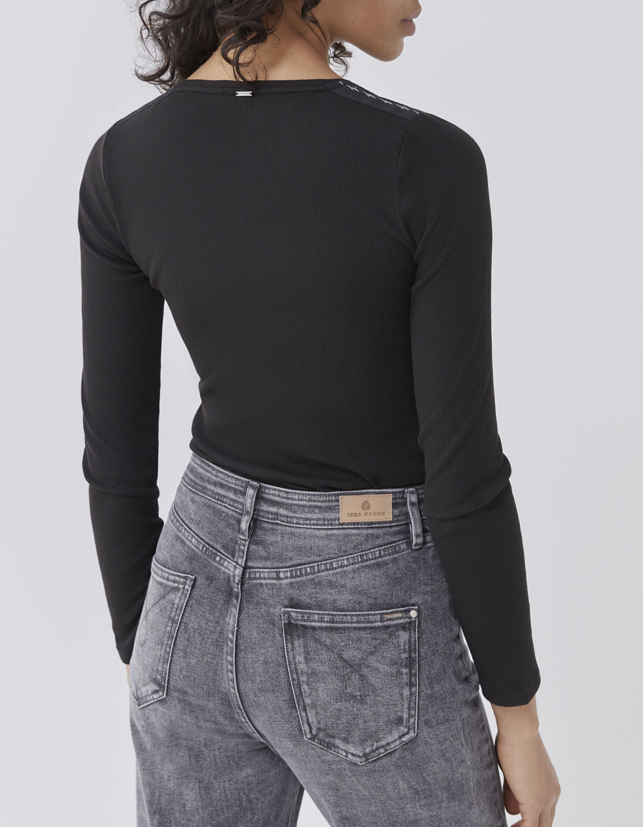 T shirt noir manche longue femme shop