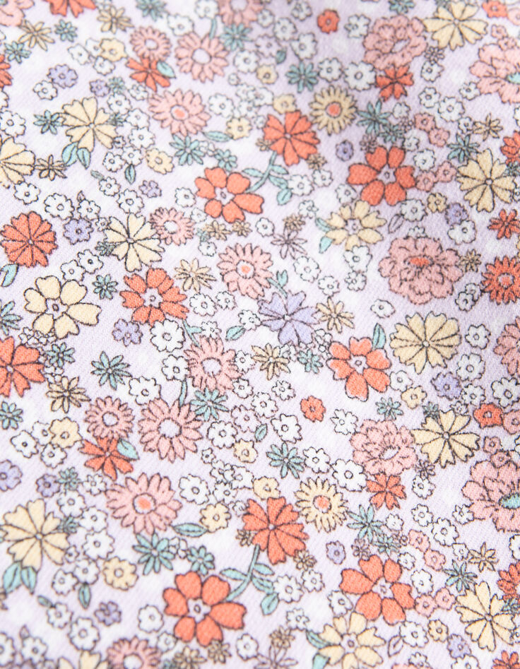 Lila WIDE LEG jeans flower power meisjes-7