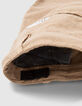 Beige Jungen-CHINO-Bermudas aus Reliefstoff-5