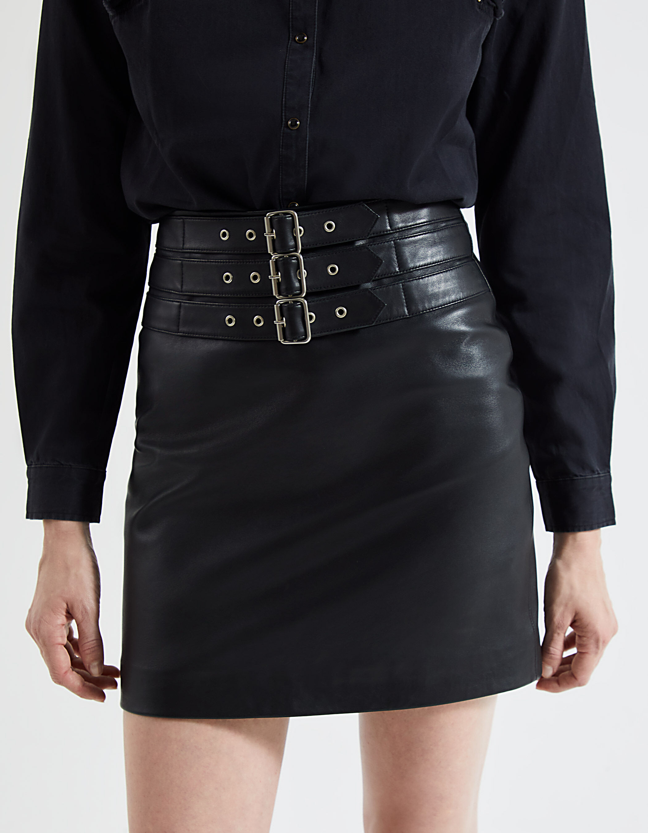 Jupe en cuir ikks online