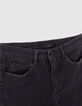 Women’s grey houndstooth motif slim jeans-6