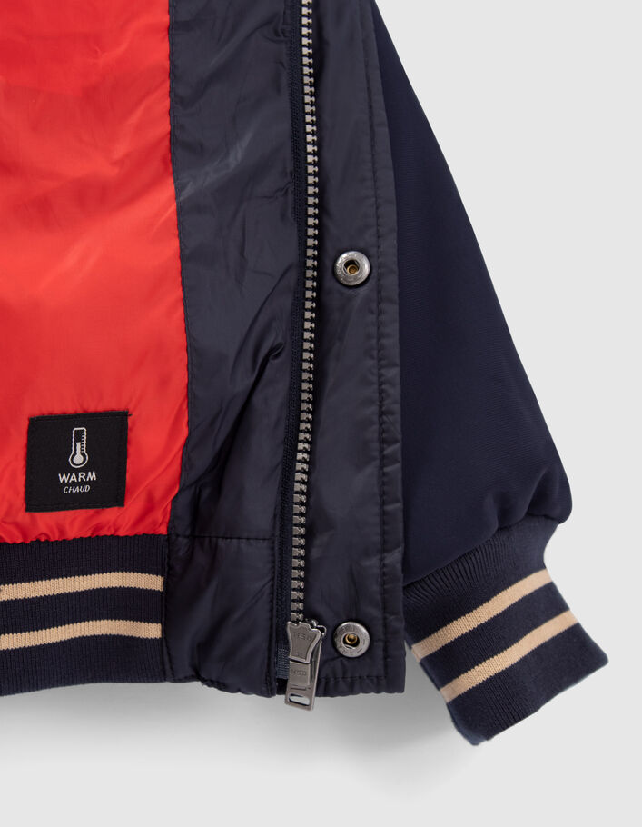 Marine pufferjas twee materialen baseballjackstijl jongens-6