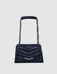 Sac THE 1 Timeless noir cuir matelassé Taille M Femme-2