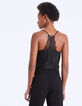 Caraco en jacquard python dentelle dos femme-3