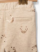Leggings beige à motifs cuivrés bébé fille-3