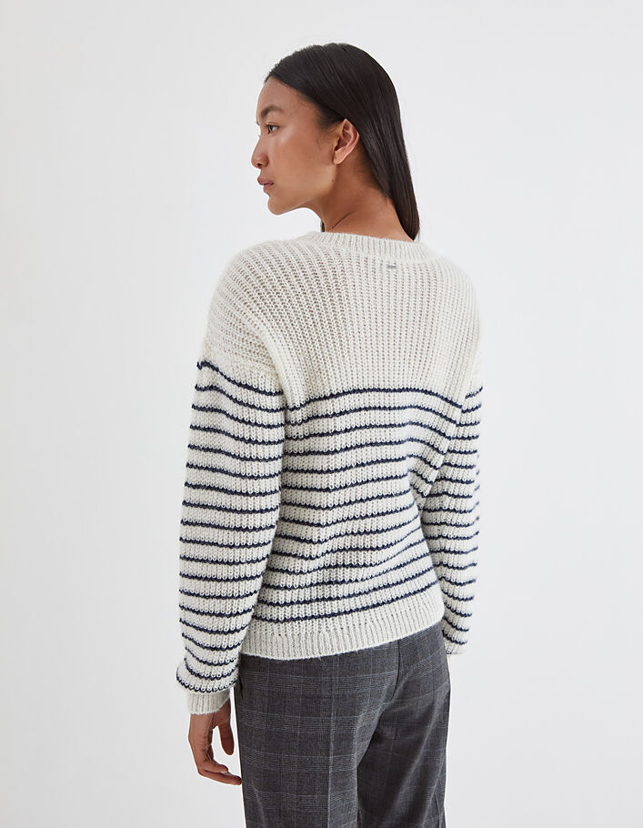 Women's fluffy knit sailor sweater - IKKS