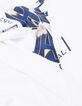 Camiseta blanca algodón orgánico maxi mensaje niño-4