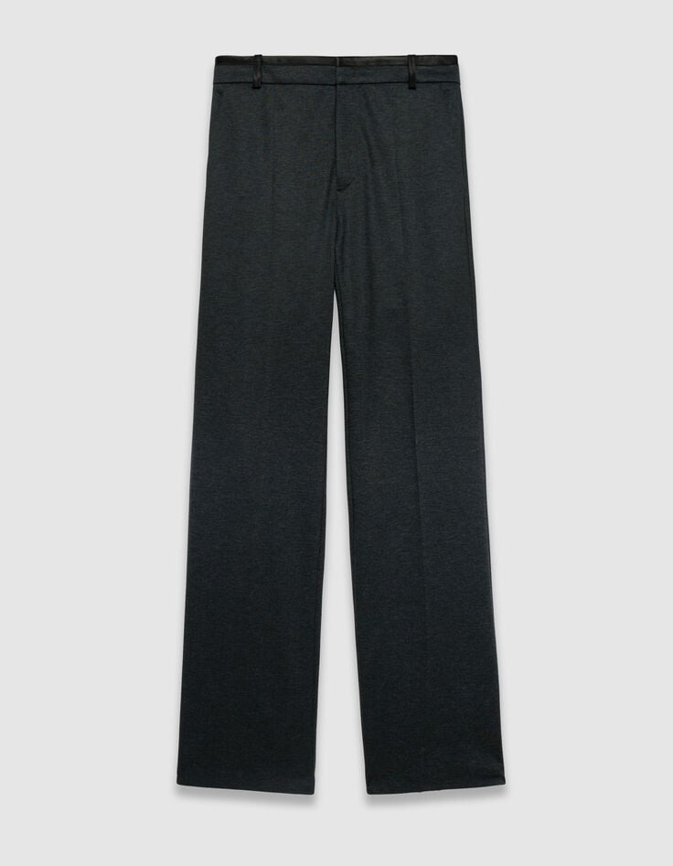 Pantalon de tailleur gris motif chevrons Femme-5 Pantalon de tailleur gris motif chevrons Femme-5