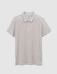Polo REGULAR nuage coton bio maille nid d'abeille Homme-7