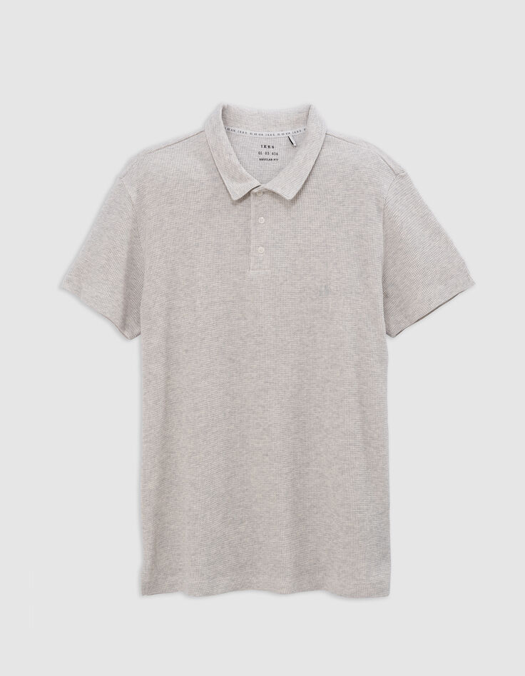 Polo REGULAR nuage coton bio maille nid d'abeille Homme-7