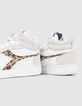 Baskets blanches et imprimé léopard Diadora® femme-4