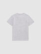 Camiseta gris algodón print y bordados lentejuelas niño-6