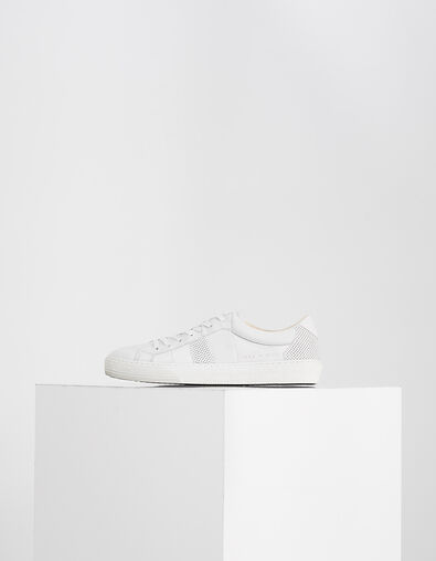 Zapatillas blancas de cuero con perforaciones Hombre - IKKS